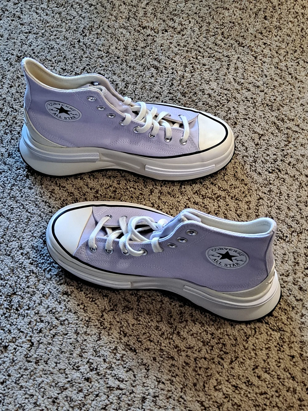 Converse Run Star Legacy Vapor Violet Chunky Platform Sneakers Women Size 10 - Picture 2 of 7